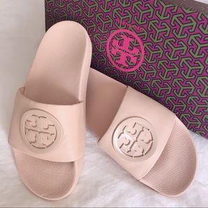 Tory Burch Lina Slide Sandal Shell Pink